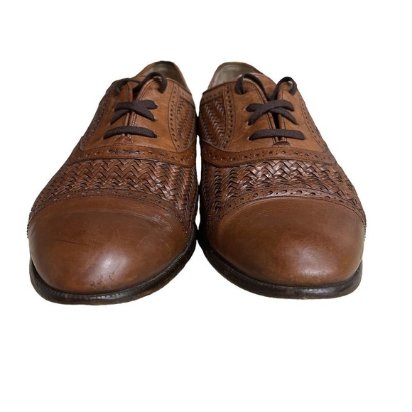 Vintage Mezlan Martinique Derby Captoe Genuine Leather Men\'s 9.5 M Spain main image 5